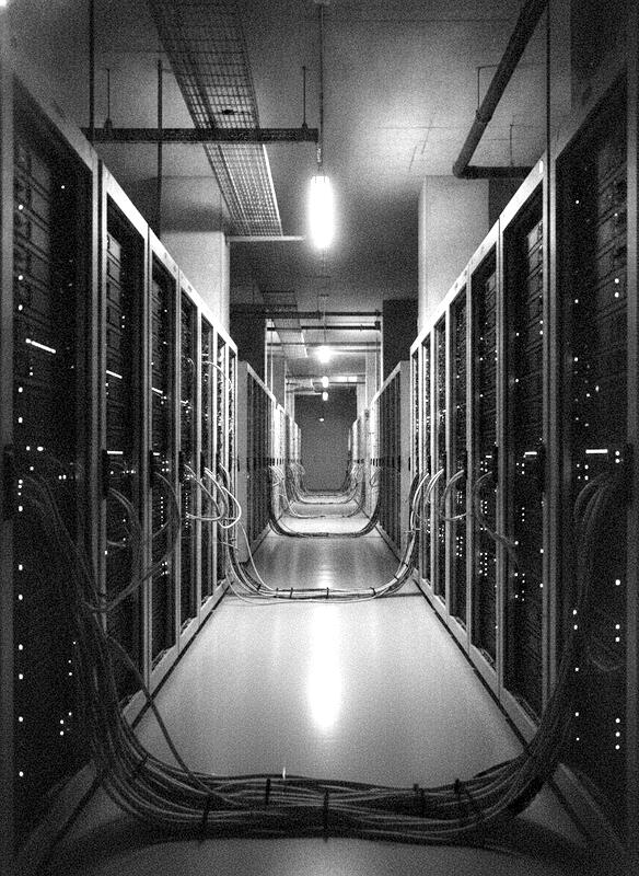 server room corridor